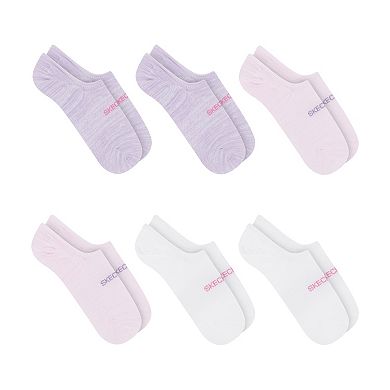 Women's Skechers® 6-pk. Non Terry No Show Socks