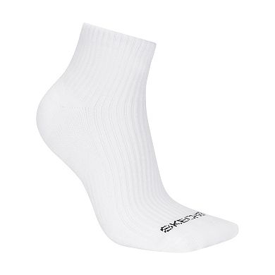 Women's Skechers® 6-pk. Terry Quarter Crew Socks