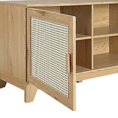 MANHATTAN COMFORT Sheridan Modern Cane TV Stand