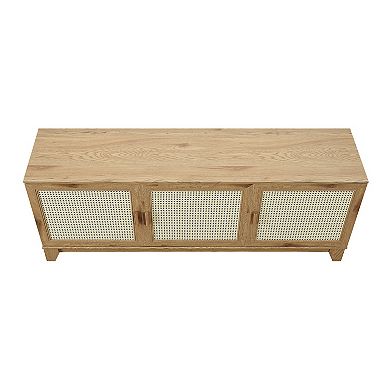 MANHATTAN COMFORT Sheridan Modern Cane TV Stand