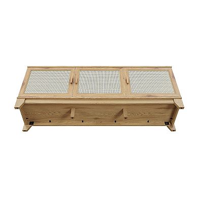 MANHATTAN COMFORT Sheridan Modern Cane TV Stand