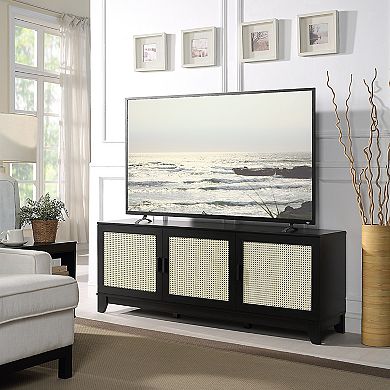 MANHATTAN COMFORT Sheridan Modern Cane TV Stand