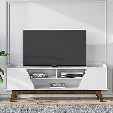 MANHATTAN COMFORT Marcus Mid-Century Multi-Shelf Modern TV Stand