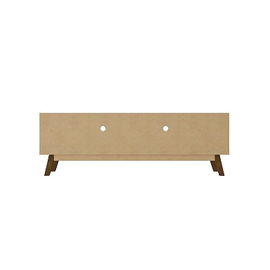 MANHATTAN COMFORT Marcus Solid Wood Mid-Century Modern TV Stand