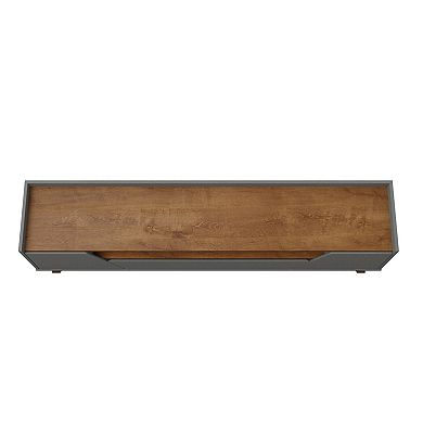 MANHATTAN COMFORT Marcus Solid Wood Mid-Century Modern TV Stand