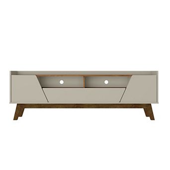 MANHATTAN COMFORT Marcus Solid Wood Mid-Century Modern TV Stand