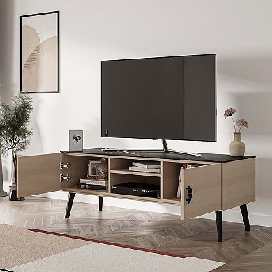 MANHATTAN COMFORT Haley Mid-Century Modern TV Stand
