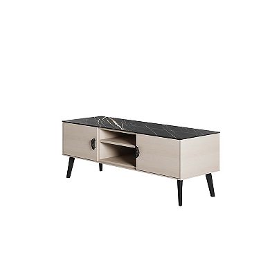 MANHATTAN COMFORT Haley Mid-Century Modern TV Stand