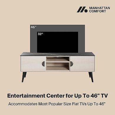 MANHATTAN COMFORT Haley Mid-Century Modern TV Stand