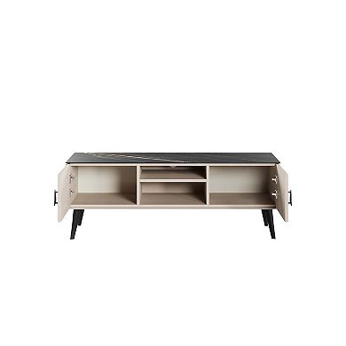 MANHATTAN COMFORT Haley Mid-Century Modern TV Stand