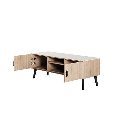 MANHATTAN COMFORT Haley Mid-Century Modern TV Stand