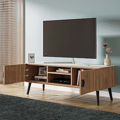 MANHATTAN COMFORT Haley Mid-Century Modern TV Stand