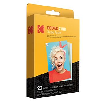 Kodak Zink Photo Paper 2x3"(20 Sheets) Compatible With Printomatic, Smile & Step Cameras & Printers