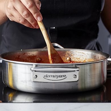 Demeyere Essential 5-ply 3-qt Stainless Steel Saute Pan With Lid