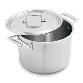 Demeyere Essential 5-ply 8-qt Stainless Steel Stock Pot With Lid