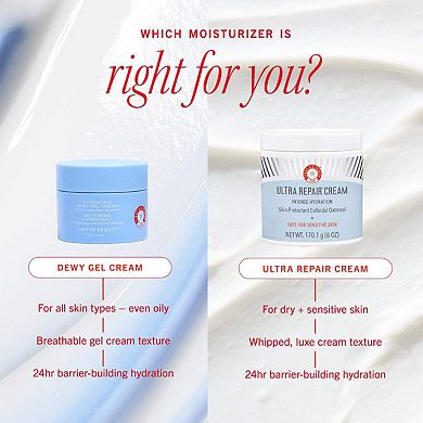 Hydrating Dewy Gel Cream Moisturizer with Hyaluronic Acid + Ceramides
