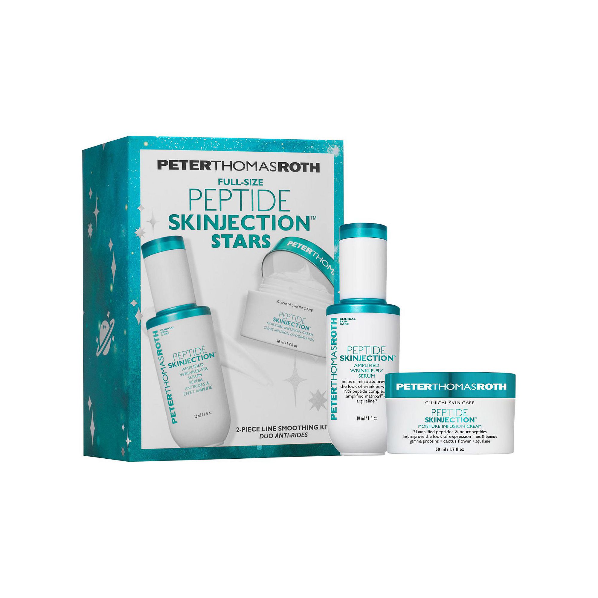 Peter Thomas Roth Peptide Skinjection Stars 2-Piece Line Smoothing Kit, Non