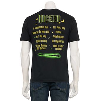 Men's Wicked Title Logo And Soundtrack Graphic Tee