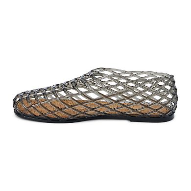 Coconuts by Matisse Marlow Cutout Round-Toe Jelly Flat