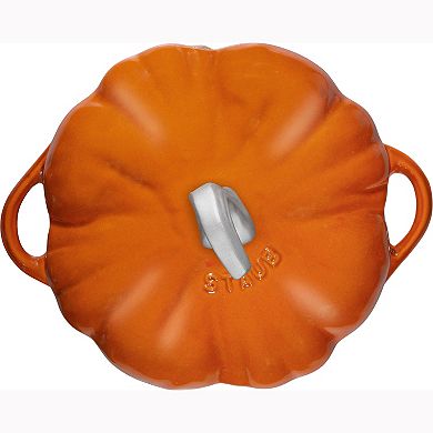Staub Cast Iron 3.5-qt Pumpkin Cocotte With Stainless Steel Knob