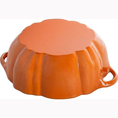 Staub Cast Iron 3.5-qt Pumpkin Cocotte With Stainless Steel Knob