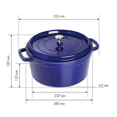 Staub Cast Iron 7-qt Round Cocotte