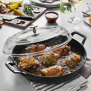 Staub Cast Iron 3.5-qt Braiser With Glass Lid