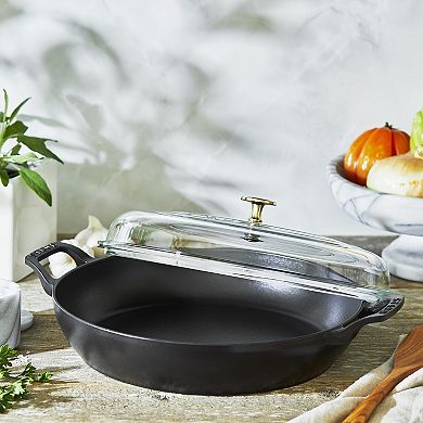Staub Cast Iron 3.5-qt Braiser With Glass Lid