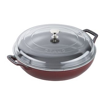 Staub Cast Iron 3.5-qt Braiser With Glass Lid