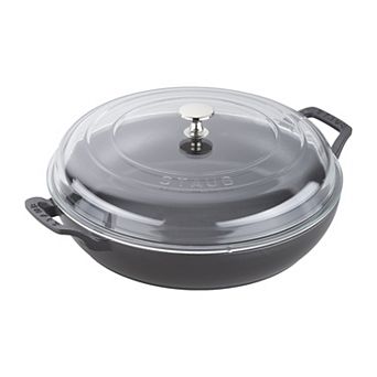 Staub Cast Iron 3.5-qt Braiser With Glass Lid