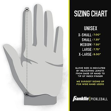 Franklin Sports Leather Left Handed Pickleball Glove
