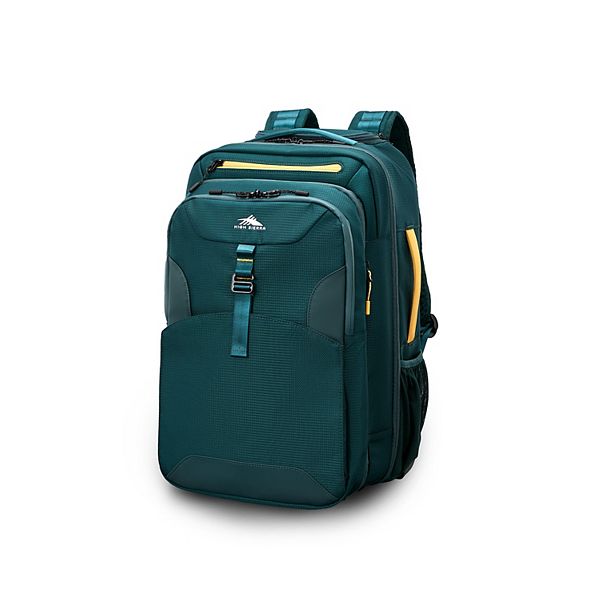 High Sierra Hi-Life 3-in-1 Convertible Wheeled Backpack - Green Yellow