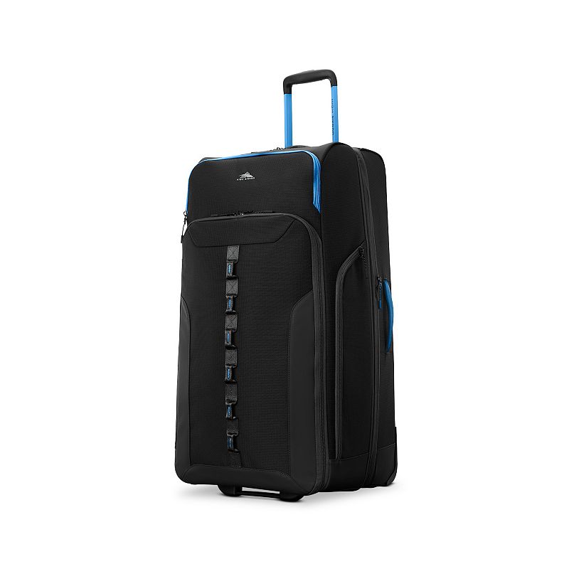 High Sierra Hi-Life Softside Wheeled 31 in Check-In Wheeled Duffel Bag, Black Blue