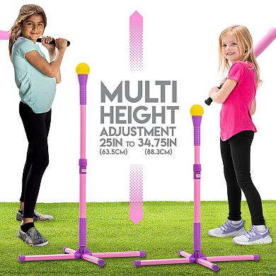 Franklin Sports XT Kids Baseball & Softball Batting Tee Set