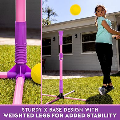 Franklin Sports XT Kids Baseball & Softball Batting Tee Set