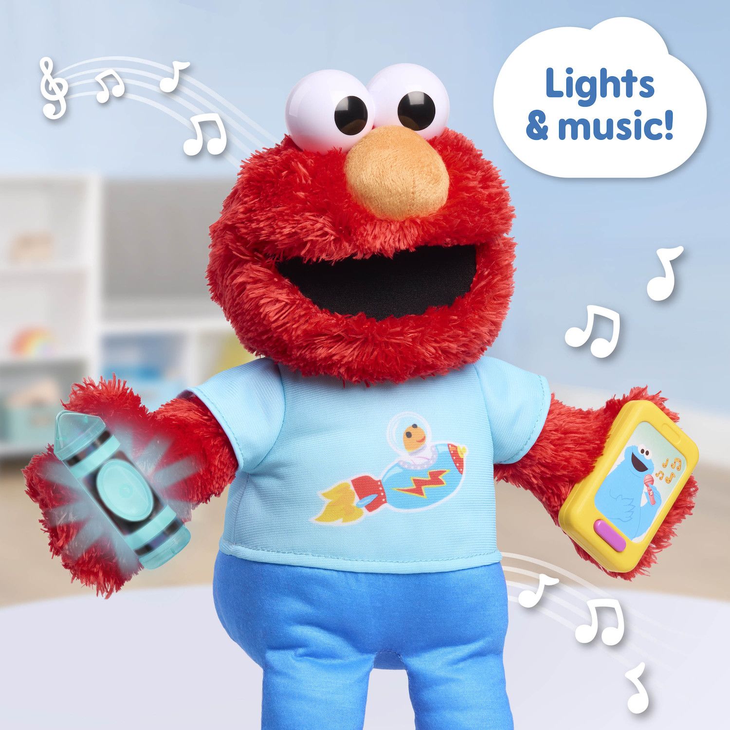 Детская мягкая игрушка Just Play Sesame Street Plush Learning Elmo — фото 3