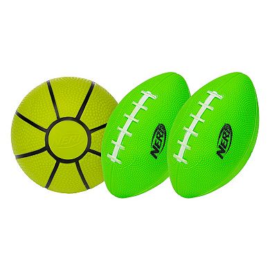 Franklin Sports NERF Floating Pool Basketball Hoop & Football Target Net Set 