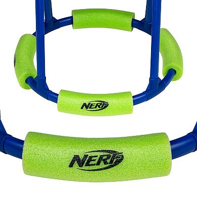 Franklin Sports NERF Floating Pool Basketball Hoop & Football Target Net Set 