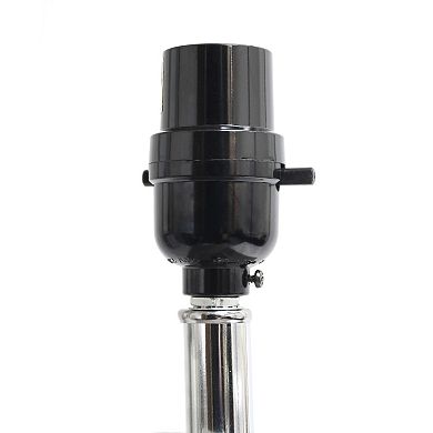 Elegant Designs 21" Modern Leather Wrapped Table Lamp