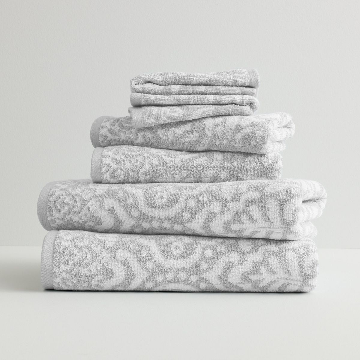 Sonoma Goods For Life® 6-Piece Ultimate Hygro Towel Set - Gray Medallion