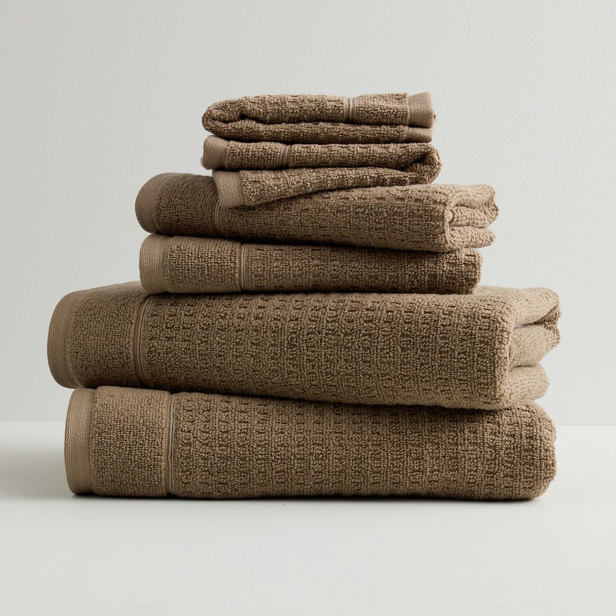 Sonoma Goods For Life® 6-Piece Ultimate Hygro Towel Set - Taupe Waffle