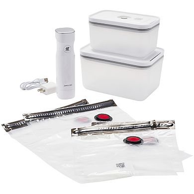 Zwilling Fresh & Save 7-pc Vacuum Sealer Machine Starter Set, Airtight Food Storage Containers