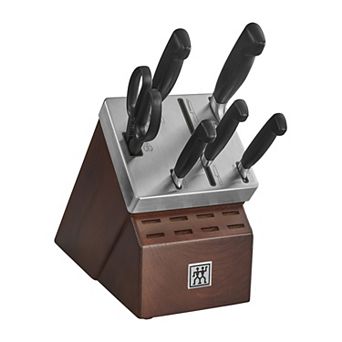 Zwilling Four Star 7 pc Self-sharpening Knife Block Set