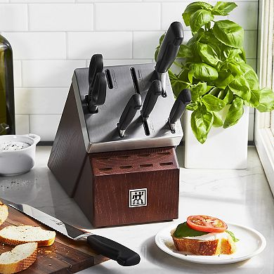 Zwilling Four Star 7-pc Self-sharpening Knife Block Set
