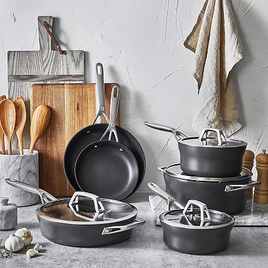 Zwilling Motion Nonstick Hard-anodized 10-piece Cookware Set In Grey, Dutch Oven, Fry Pan, Saucepan
