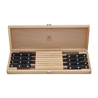 Zwilling Twin Gourmet Classic 8-pc Steak Knife Set With Wood Case