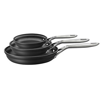 Zwilling Motion Hard-anodized 3 pc Nonstick Fry Pan Set, Grey
