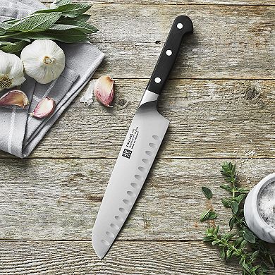 Zwilling Pro 7-inch Slim Hollow Edge Santoku Knife