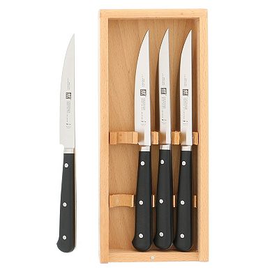 Zwilling Porterhouse 4-pc Steak Knife Set In Beechwood Box