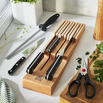 Zwilling Pro 7-pc Knife Block Set With In-drawer Knife Tray